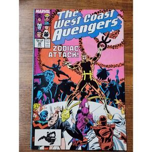 West Coast Avengers #26 11/87 - Origin of Zodiac; Scorpio MARVEL COMICS G/VG